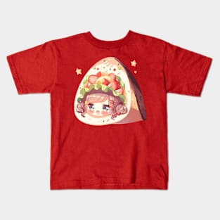 Chibi Anime Taco Girl Adorable Kids T-Shirt